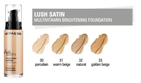 Тональний крем Paese Lush Satin - 30 (30 ml)