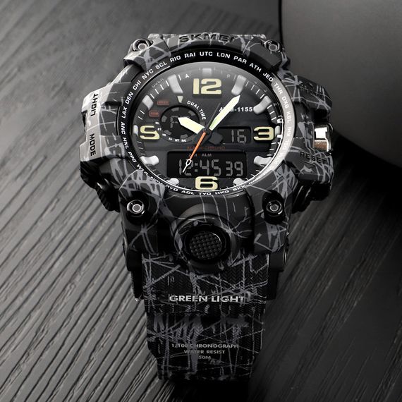 Годинник S2kmei 1155 Black-Gray | Зображення 2