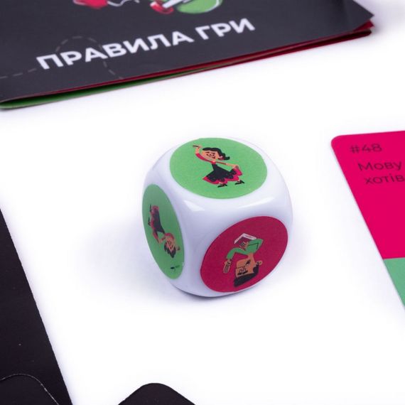 Карткова гра "Правда або дія" VT5903-02, 50 карток, гральний кубик | Зображення 2