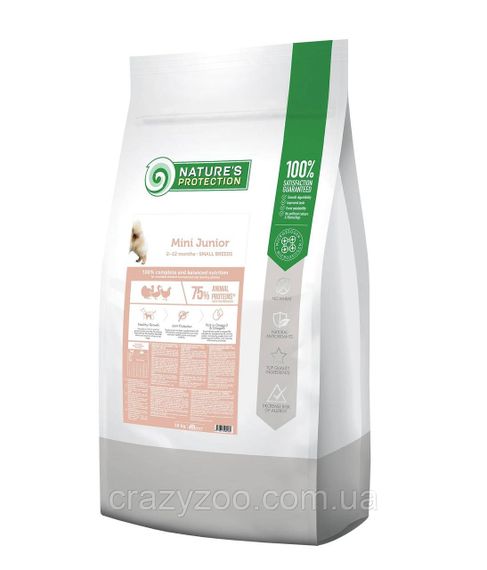 Сухой корм для щенков малых пород Nature's Protection Mini Junior Small Breeds с птицей 18 кг