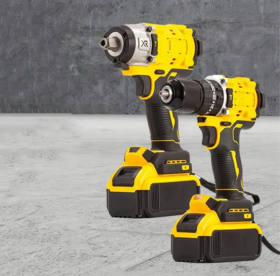 Набор аккумуляторного инструмента в кейсе 2 в 1 Шуруповерт и гайковерт 21V | Зображення 1