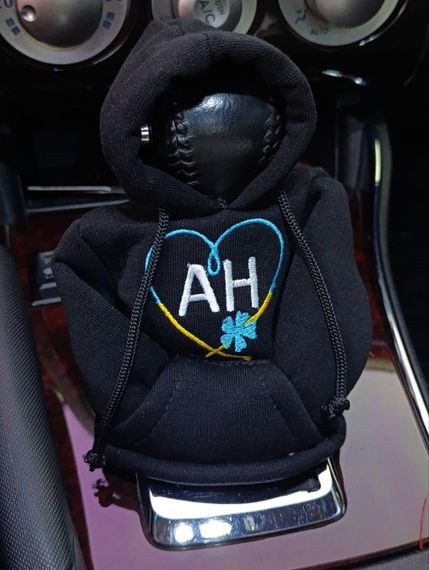 Чохол кофта Худі аксесуар на КПП  Car Hoodie АН донецька область чорний подарунок автомобілісту 10070