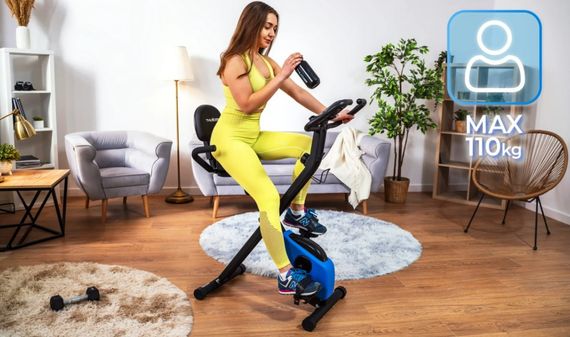 Велотренажер магнітний THUNDER TINY чорно-синій | Зображення 3