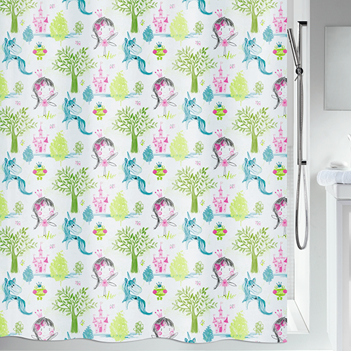 Шторка для ванной и душа Spirella Princess 180x200 см, водоотталкивающая полиэстер, 10.20162 | Зображення 1