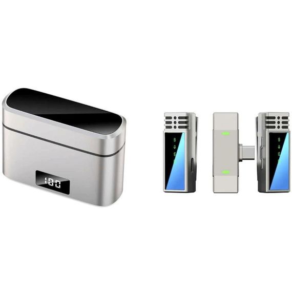 Петличный беспроводной микрофон Jmary MW-15 Type-C Black | Зображення 2