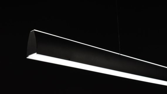 Люстра світлодіодна підвісна LED світильник для квартири на стелю лед 27346 Чорний 15-120х6х100 см. | Зображення 1