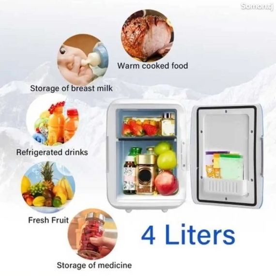 Міні холодильник для авто портативний на 4 л, переносний автохолодильник від прикурювача 48 Вт для напоїв і продуктів | Зображення 8