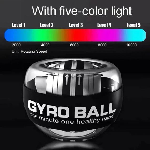 Гіроскопічний м'яч для рук - GYRO BALL (LED) For You | Зображення 2