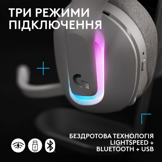 Навушники Logitech G522 Lightspeed Wireless Gaming Headset White (981-001550) | Зображення 6