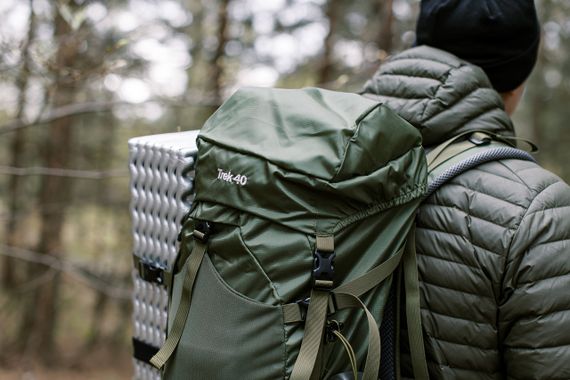 Рюкзак Tramp Trek 40 л оливковий, Похідний туристичний рюкзак трамп для трекінгу, Рюкзак для походу і полювання | Зображення 6
