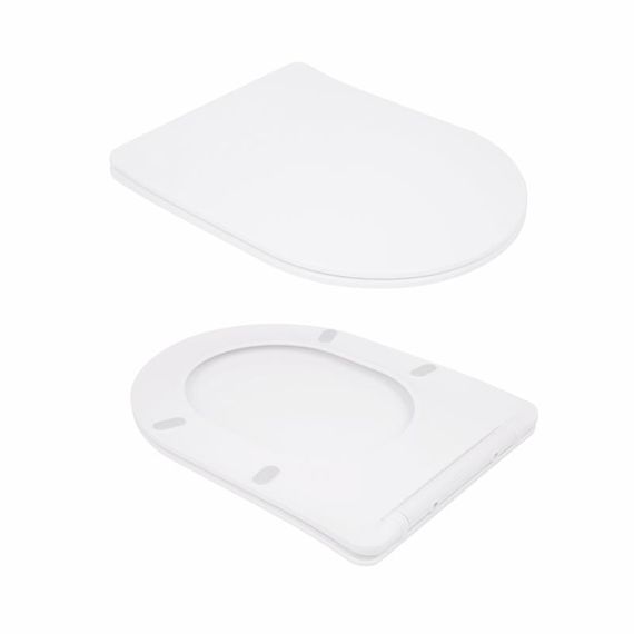 Унитаз-компакт Qtap Scorpio безободковый Ultra Quiet c сиденьем Soft-close QT14226088AW | Зображення 7