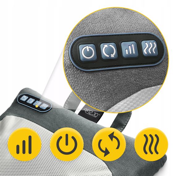 Подушка-масажер 4FIZJO Shiatsu Lite Black (P-5905973404136) | Зображення 7