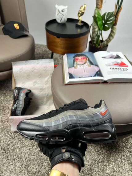 Кросівки  N1k2 M Air Max 95 PRM Black Grey Orange весна / літо / осінь A3591 46 | Зображення 6