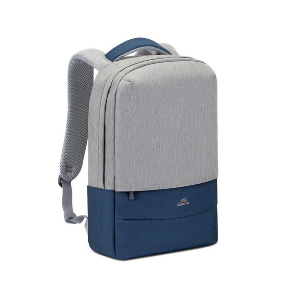 Рюкзак городской Rivacase 7562 Grey/Dark Blue 12х30.5х46 см серый с темно-синим