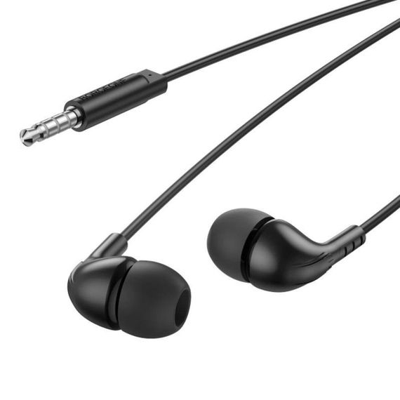 Навушники BOROFONE BM83 Craft universal earphones with mic Black | Зображення 1