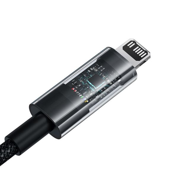 Дата кабель Baseus Gem Fast Charging Type-C to Lightning 20W (1m) (P10373001) Cluster Black | Зображення 3