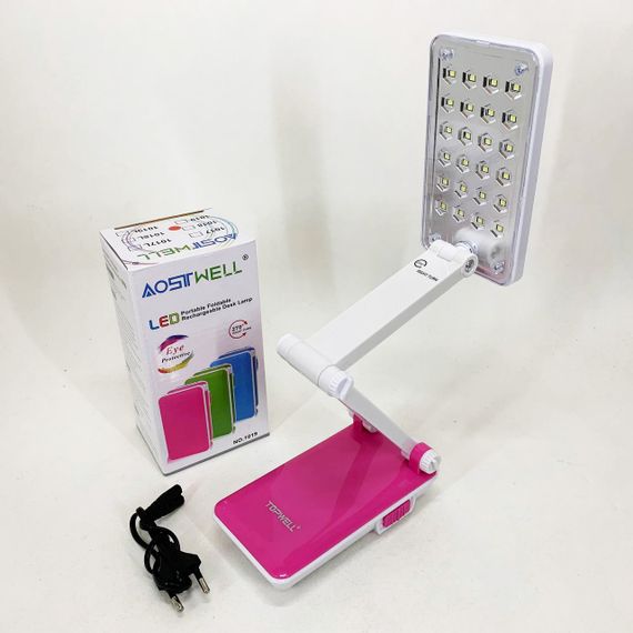 Настільна лампа Topwell 1019 Синя акумуляторна світлодіодна регуляція рівня нахилу. Колір: червоний MQ-90 | Зображення 1