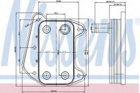 Радіатор масляний MERCEDES SPRINTER W901-905 (95-) (вир-во Nissens) NISSENS 90622 на MERCEDES-BENZ C-CLASS T-Model (S203)