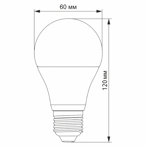 Лампа A60h 6,2W E27 4100К LED Videx | Зображення 1