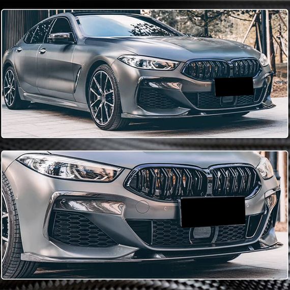 Накладка на передній бампер Lip V3 (для M-Sport, Карбон) для BMW 8 cерія G14/G15/G16 2018- рр | Зображення 4