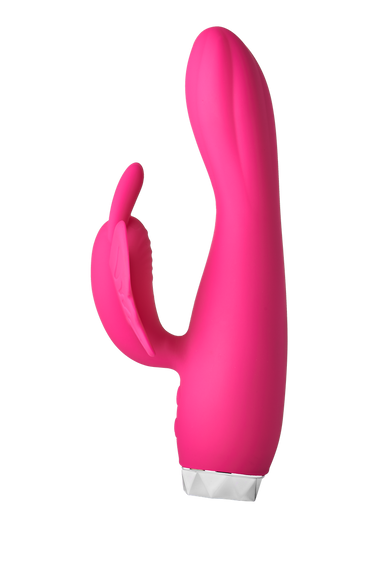 Вібратор кролик у вигляді Метелики Dream Toys Flirts Butterfly, рожевий, 17 см х 3 см Sex Aura | Зображення 3