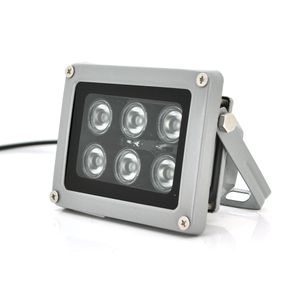 Прожектор спрямований з сутінковим датчиком YOSO 12V 12W, 6LED, IP66, кут огляду 60 °, лінза 6мм, робоча відстань до 30м, 114*86*86мм, BOX