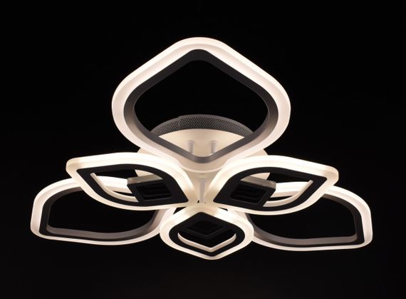 Люстра світлодіодна стельова LED світильник для квартири на стелю лед з пультом 26036 Білий 10х60х60 см. | Зображення 3