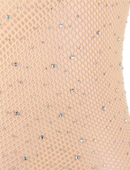 Сукня-сітка з відкритими плечима зі стразами Star Night бежева, XS/M sexstyle | Зображення 2