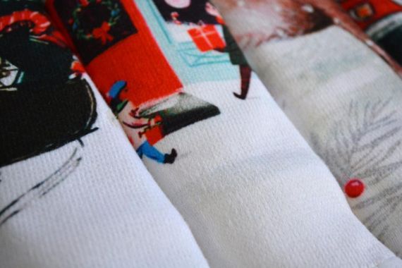 Набір новорічних кухонних рушників La Maison 30х50 см Bery 6 шт. | Зображення 4