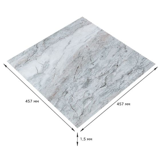 Самоклеюча LVT плитка 457х457х1.5мм (D) SW-00002465 | Зображення 4