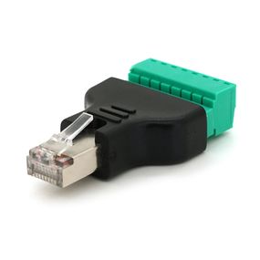 Разъем для подключения RJ-45(M) (8 контактов) с клеммами под кабель,Blister