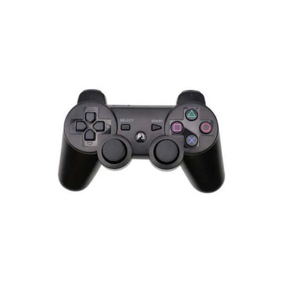 Игровой беспроводной геймпад Doubleshock PS3/PC аккумуляторный джойстик с функцией вибрации. Цвет: черный | Зображення 2