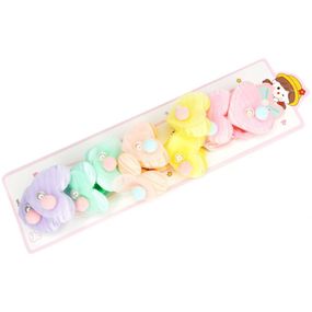 Резинка для волосся дитяча "М'які сердечка" 0108-413, 10 штук