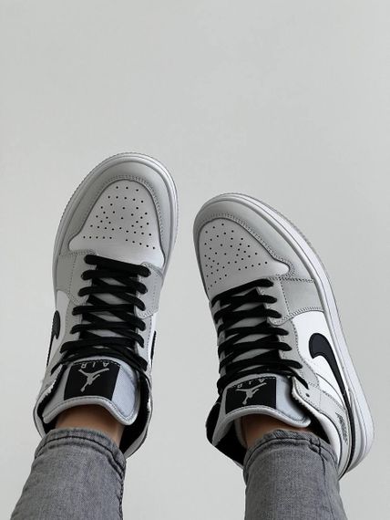 Кроссовки Air Jordan 1 High Grey Black весна/лето/осень 41 | Зображення 2