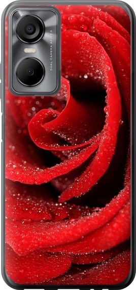 Чехол на Tecno POP 6 Pro BE8 Красная роза "529u-2929-17620"