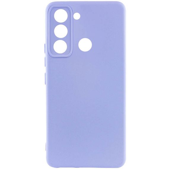 Чехол Silicone Cover Lakshmi Full Camera (AAA) для TECNO Spark 8C Сиреневый / Dasheen