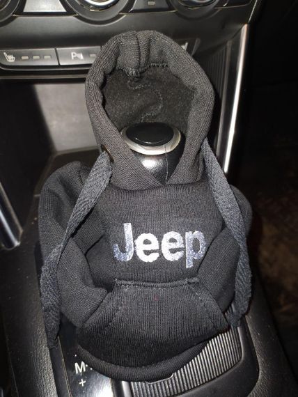 Чехол кофта Худи аксессуар на КПП Car Hoodie JEEP Джип черный подарок автомобилисту 10070