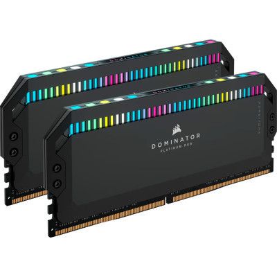 Модуль памяти для компьютера DDR5 32GB (2x16GB) 6000 MHz Dominator Platinum RGB Black Corsair | Зображення 1