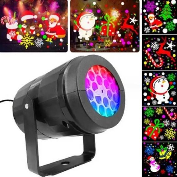 Проектор лазерний вуличний 4 слайди Street Laser Projector Чорний