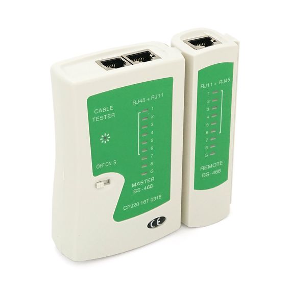 Кабельний тестер Merlion NS-468N RJ-45 (без батарейки в комплекті) Q100 | Зображення 1