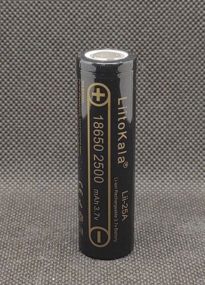 Аккумулятор высокотоковый LiitoKala Lii-25A  3,7V 2500mA ( 20A ) 1шт. | Зображення 2