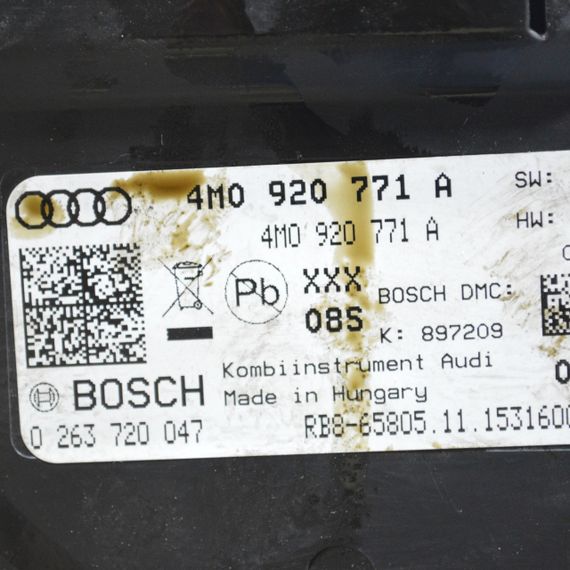 Приладова панель 3.0 TDI Audi Q7 4M 2015-2025 Щиток приладів спідометр тахометр Ауді ку7 4M0920771A | Зображення 2