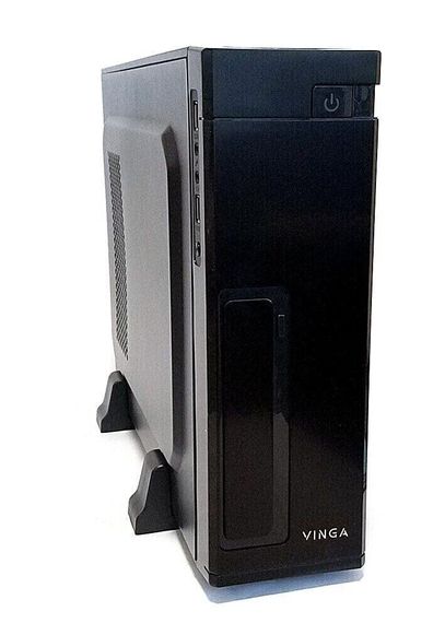 Робоча станція Vinga CS302B SFF / Intel Xeon E5-2630 v3 (8 (16) ядер по 2,4 - 3,2 ГГц) / 64 ГБ DDR4 / 256 ГБ SSD / AMD Radeon Pro WX 2100, 2 ГБ GDDR5, 64-біт / Unlock TB б/в | Зображення 1