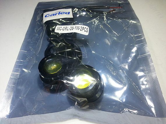 Денні ходові вогні MC-DRL-20 (out diam: 25mm H: 15mm) 2 * 1 pcs high power led 1,0W / LED | Зображення 2
