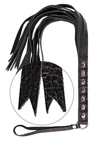 Флогер sLash S&M Fancy Leather Floger Черный One Size | Зображення 2