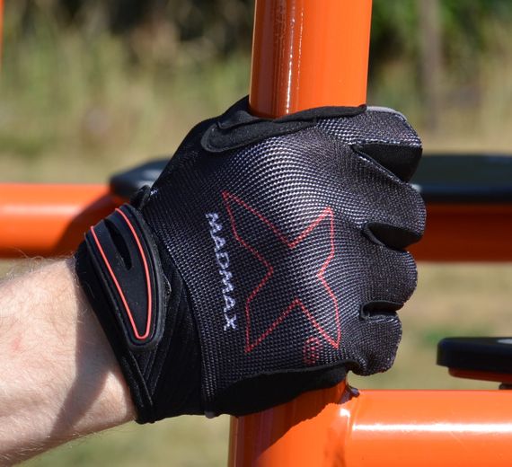 Рукавички для фітнесу MadMax MXG-103 X Gloves Black/Grey M | Зображення 5