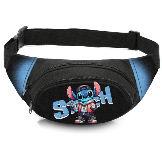 Сумка-бананка дитяча з принтом Стіч поясна сумка для хлопчика (4643)