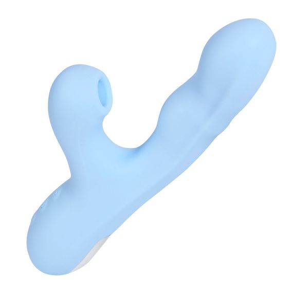 Вібратор-кролик BeYourLover Rosubi з вакуумом, ротацією і підігрівом, блакитний, 12,7 × 3,5 см Sex Aura | Зображення 2