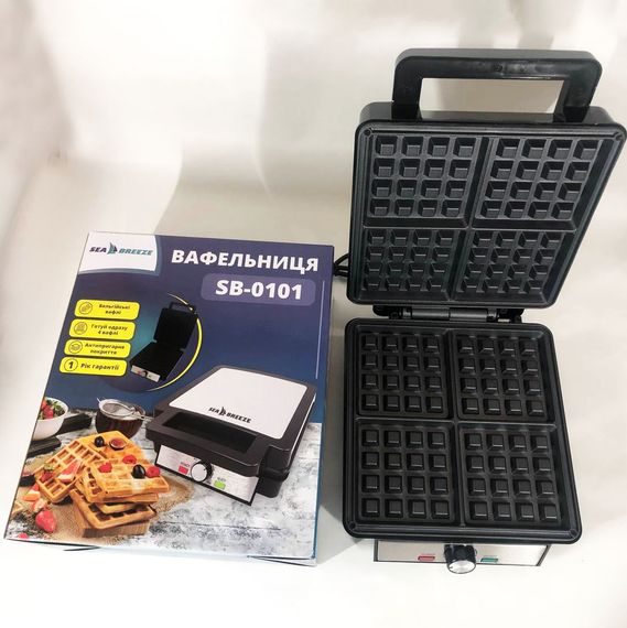 Вафельница электрическая блинница для приготовления вафель SeaBreeze, Мощная вафельница VB-96 | Зображення 4