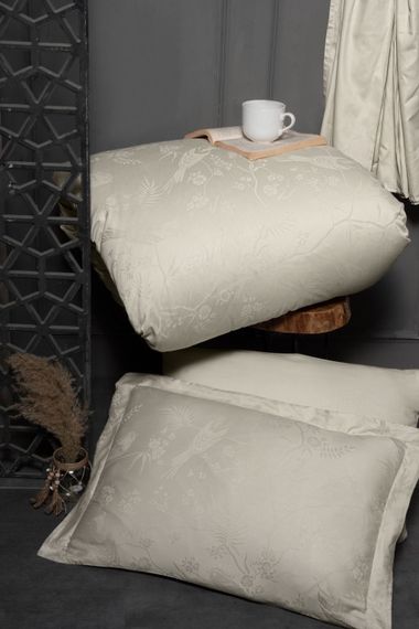 Постільна білизна First Choice Jacquard Satin 200 х 220 см Stesha Beige | Зображення 1